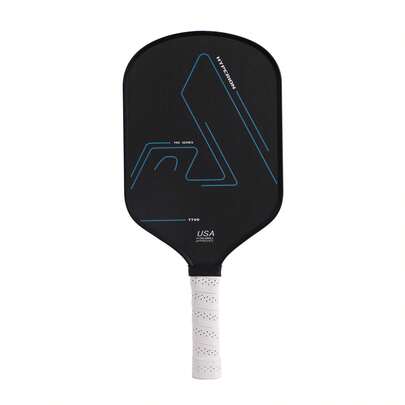 Paleta de pádel de pickleball aprobada por USAPA, hecha de fibra de carbono T700 negra de 16 mm con núcleo de panal de polipropileno y superficie rugosa