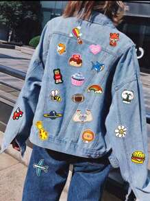 Set de 2/6 piezas de parches bordados de calavera y guitarra rock de estilo punk para música callejera, para planchar o coser en ropa, accesorios, mochilas, vaqueros, chaquetas, camisetas, gorras, vestidos, etc.