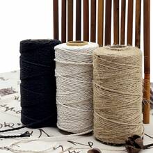 3Roll 100M/Roll 2MM Natural Vintage Jute Rope String Twine Burlap DIY Macrame Cord Crafts Gift Wrapping Jute Gardening Wedding Party Decoration ﻿