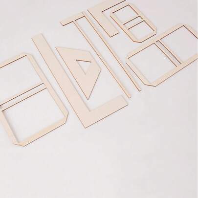 Scrapbook Binding Kit Beginner Binding Template Scrapbook Tool Manual Notepad, Sticky Note Making Kit DIY Hand Making Kit Wooden Sticky Note Kit,Wooden Diy Hollowed-Out Leaf Woven Sock Model, Retractable Woven Sock Display Sock Props