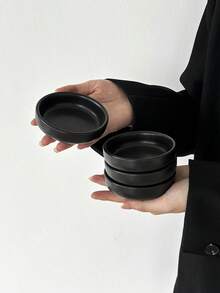 1/2/4 件 Ins 风格陶瓷圆形调味盘、简约纯色日式开胃菜盘、优质醋/蘸酱盘、家用蘸酱盘、番茄酱/沙拉酱盘、香薰烛台、节日装饰 - 彩色 - 查看 7