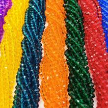 Al por mayor 10 hebras / 830+ piezas Cuentas de cristal brillante de 6 mm / Cuentas para vacaciones / Cuentas de cristal de estilo austriaco / Cuentas de cristal facetadas / Cuentas de cristal de forma redonda de colores para pulseras / collares / tobillos / aretes Haciendo joyas / Cuentas sueltas DIY / Cuentas espaciadoras de cristal / Decoración de boda / Decoración del árbol de Navidad / Decoración navideña / Decoración de la habitación