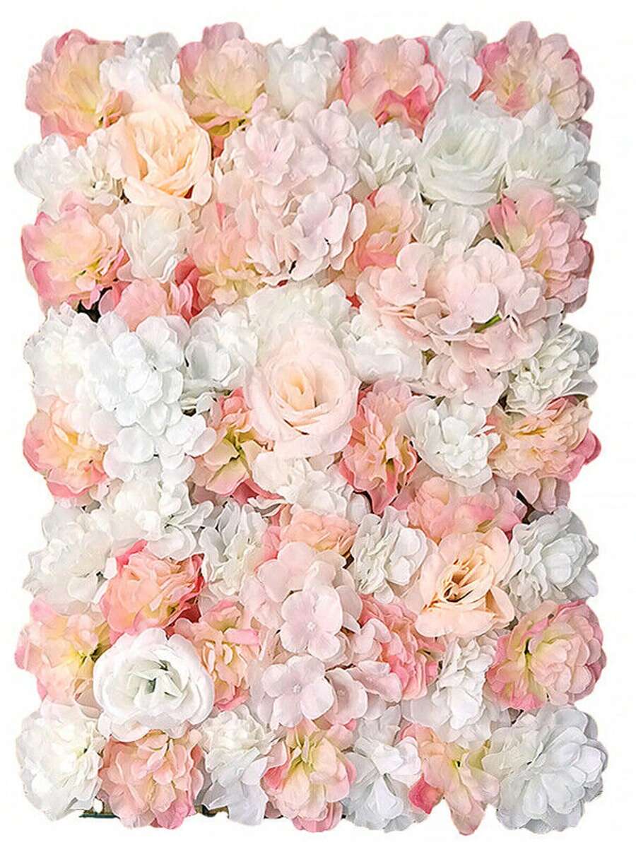 Artificial Rose Flower Wall Panels Backdrop Bouquet Wedding Party Background UK Summer Birthday Gifts Beach Back To School School Supplies Room Decor - Champagne Gold - View 1