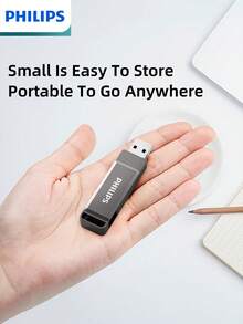 PHILIPS 飞利浦新一代USB3.2闪存盘，传输稳定不卡顿，大存储空间满足各种使用场景，即插即用简单便捷，32G、64G、128G、256G多种容量可选 - 灰色 - 查看 6