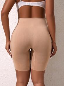 1 Stück Damen Aprikose formende Liftill nahtlose Shorts, schlankmachende Sport Caprihose