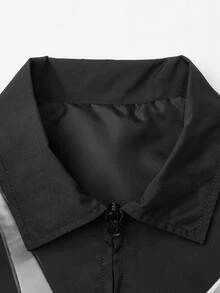 Chaqueta casual estampada con retrato de Body completo para hombres talla grande, chaqueta ligera de primavera y otoño con cuello vuelto y cremallera