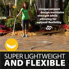 50 FT Garden Hose Pipe With Nozzle 304 Stainless Steel Metal Hosepipe, Crush Resistant Flexible Hose Pipe, Kink Free Ultra Lightweight Garden Hose Easy To Coil, Garden Hoses - Silver - View 4