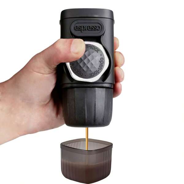 Portable Coffee Maker, Featuring Creamy Milk, Capsules, And Ground Coffee 2-In-1 Coffee Machine, No Electricity Needed, Compact Size And Lightweight, Suitable For Travel, Cars, Office Desks, Home Use, A Practical Holiday Gift Back To School