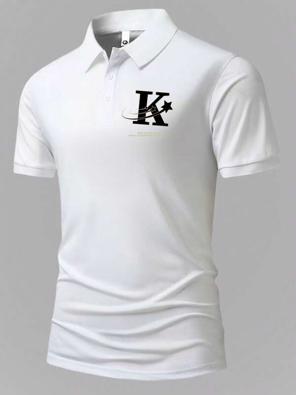 Boyfriend Style Heren Lichtgewicht Ademend Hardlopen, Fitness, Golf, Casual Polo T-shirt voor de Zomer
