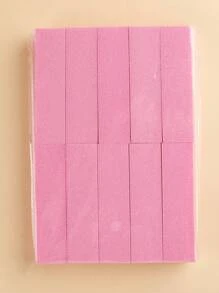 10 Pieces,5 Pieces, 1 Piece Of Nail Buffer Block, Medium/Fine Sand 100/180 Acrylic Nail Gel Polishing Buffer Pad, 3-Way Professional Pedicure Buffer Kit(Pink/Purple)