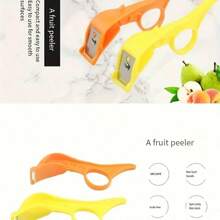 2pcs Assorted Color Fruit & Vegetable Peeler, Multi-Functional Peeler, Potato Peeler, Orange Peeler, Apple Peeler, Melon Peeler, Reusable Pear Peeler, Carrot Peeler, Kitchen Tools