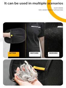 Style Pet Hair Remover, Quick Clean Removal For Dog And Cat Hair, 2-In-1 Pet De-Shedding Tool And Lint Brush, Double-Sided, Battery-Free Dog And Cat Fur Cleaning Comb Pet Hair Removal Gloves