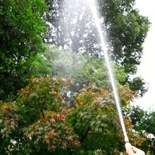1 Piece Of Universal Garden Water Pipe With Nozzle, Regulating Valve, Multifunctional Watering System, Durable Metal Outdoor Water Pipe, No Battery Required