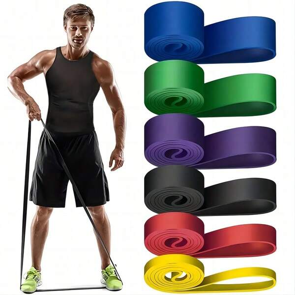1pc Multifunctional Elastic Band Fitness Training Weight-Bearing Resistance Band Yoga Auxiliary Tension Rope Weight-Bearing Rubber Band Tension Rope Gym Accessories