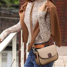 1PC Womens Designer Style Crossbody Bag Ladies Small Leather Shoulder Handbag Work Travel Bag - Multicolor - View 8