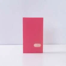 1PC Box Business Card Holder - Double-Sided Thickened , Macaron Color Series With Celebrity Patterns, Card Storage & Collection (9x5.7cm, Holds 120 Cards)