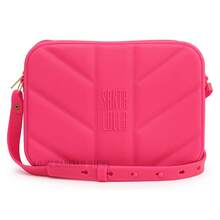 Santa Lolla Women's Crossbody Shoulder Bag And Wallet Kit With Rubberized Lining - Hot Pink - View 1