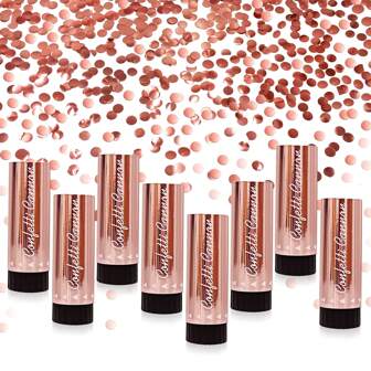 3pcs Confetti Poppers, Colorful Confetti Handheld Twist Gift Flower Tubes,Graduation Party Decorations,Party Decoration & Gift For Wedding, Birthday, Graduation, Anniversary, Gender Reveal Decorations,New Year Mother's Day Graduation