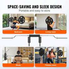 Barra de levantamiento de pesas de 218cm de alta resistencia, con capacidad de 315kg y mangos con espuma acolchada para entrenamiento de sentadillas y flexiones en el gimnasio