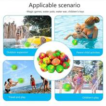 1 PC Water Cloth Ball 2-Inch Water Ball Water Play Toy Garden Outdoor Toy, Water Splash Ball Suitable For Swimming Pools, Summer Beach Soaking Games, And Fun Children's Party Activities
