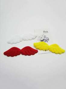 30pcs White Plush Angel Wing Cake Topper Decoration Accessory