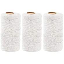 3Roll 100M/Roll 2MM Natural Vintage Jute Rope String Twine Burlap DIY Macrame Cord Crafts Gift Wrapping Jute Gardening Wedding Party Decoration ﻿