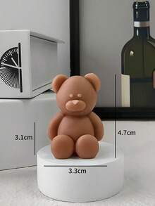 1/8pcs Cute Mini Bear DIY Scented Candles Graduation Birthday Gifts ,Room Decoration,Home Atmosphere