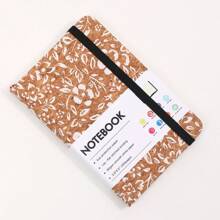 New A6 Wood Grain Binding Notebook With Elastic Band, Hard Cover Suitable For Students And Office Workers, Ideal Office Stationery And Supplies Notebook, Suitable For Note-Taking And Organization.
