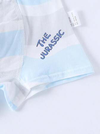 4 st/pack pojkar tecknade dinosaurietryckta boxertrosor, hela säsongen