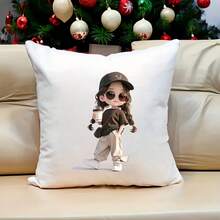 1/2/3pcs Casual Style Girl With Coffee Application Heat Transfer Stickers - DIY Iron-On, Machine Washable, Multipurpose For T-Shirts, Hoodies, Pillows, Jeans, Bags - Plastic Material - Multicolor - View 9