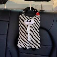 Cute Monster Car Tissue Paper Holder/Car Seat Hanging Tissue Box/Creative Cartoon Car Interior Decor/Bedroom Plush Tissue Box Cover