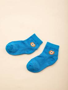 5 Pairs Kid's Multi-Color Animal Contrast Mesh Breathable Knit Socks, Cute For Daily Wear, Spring/Summer - Multicolor - View 7