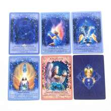 NEUE SPANISCHE CRISTALES ANGELES 44 KARTEN ORAKEL Prophezeiung Schicksal Wahrsagungsdeck, Familienpartyspiel, Wahrsagespiel, Karten für Anfänger (PDF-Handbuch)