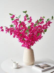 3/6 pièces Fleurs artificielles 31 pouces Branches de bougainvilliers en soie faux Tiges florales artificielles de bougainvilliers Longues branches de plantes pour grands vases Arrangement floral Centre de table Décoration de mariage à domicile