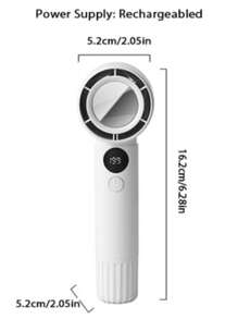 Nouveau ventilateur portable à main, mini ventilateur de bureau pliable, réglage sans palier de 199 vitesses, avec miroir de maquillage, silencieux haute vitesse, convient pour les dortoirs, la maison, le bureau, l'extérieur et plus encore