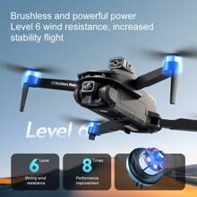 GPS Remote Control Drone With 4.5-Inch Large Screen, Foldable Quadcopter | PTZ Dual HD Cameras | Brushless Motor | Optical Flow Positioning | GPS Auto Return | Includes 2 Batteries For Extended Flight Time | Outdoor Aerial Photography Companion | Toy Drone