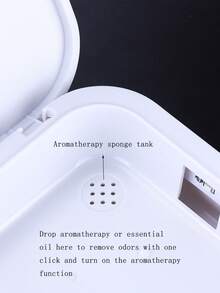 1pc White Multifunctional Nail Tool Disinfection & Aromatherapy Box, UV Disinfection, Suitable For Nail Salon Tools, Tweezers, Tattoo Scissors, Jewelry, Phones, Watches, Keys - White - View 5