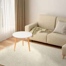 Mesa de centro redonda 50 x 50 x 42 cm, pequeña mesa de té tatami, mesa de centro multifuncional, mesa auxiliar para ventana de balcón en la sala de estar o dormitorio.