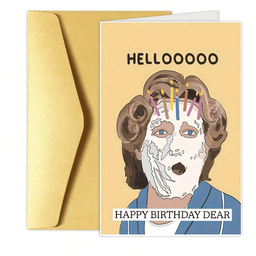 1/2/5/10pcs Funny Cake Funny Birthday Cards - Funny Cards For Best Friends, Fun Surprise Gifts For Birthday Parties And Friendship Celebrations - Multicolor - View 1