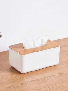 1pc Multi-Function Tissue Storage Box, Modern Plastic Tissue Box Cover Holder For Home