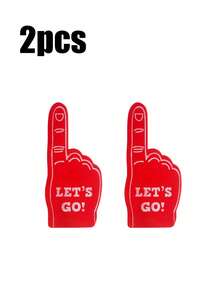 1/2pcs Multicolor Sports Party Favors,Foam Hand Finger,Finger Hand Pompom,Mini Foam Hand #1,Portable Cheering Props Atmosphere,For Basketball Baseball Football Cheerleading Gifts,Concerts,Sports Events,Games,Festive Gatherings,Weddings,Birthday Party Supplies,Mother's Day,Graduation,Football Games,Soccer Games,Basketball Events,Baseball Games,Sports Themed Parties - Multicolor - View 12