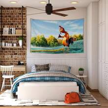 1pc Chicken Flag 3x5 Ft Funny Tapestry Flags For Bedroom Room Guys College Dorm Cool Meme Flags Banners For Room Wall Art Deco