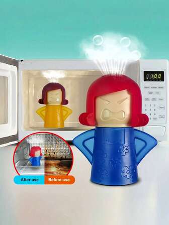 1 件 Angry Mama 微波炉清洁剂，喷雾型除臭剂烤箱清洁工具，油污去除剂清洁剂香水香水配件，厨房