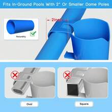 1 Set Swimming Pool Cup Holder & Storage Rack, Pool Drink Beverage Beer Can Holder, Hand Sanitizer Rack - Holds Drinks, Hand Wash, Garden Tools & Pool Floats - Convenient For Fall Decor Pool Management Back To School
