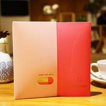 1pc Macaron Card Album, Fresh Pattern Photo Album, Picture Storage Postcard Sticker, 3-Slot 120-Card Binder (9*5.7cm)