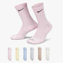 Everyday Plus Cushioned Training Crew Socks (6 Pack) - Men's Dri-Fit EverydayPlus Cushioned | Cotton - Pastel - View 1