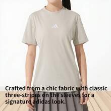 Adidas W 3S SJ T Women's Sportswear Running Fitness Training Wear Comfortable Breathable Short Sleeve T-Shirt JE1237