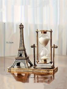 1 Pc Retro Eiffel Tower Style Rotating , Home Decor Ornament Suitable For Living Room, Office, Bedroom, Desk, Romantic Anniversary Gift For Couples, Ideal Holiday Gift For Friends And Family