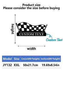 1pc Personalized Black & White Checkered Racing Flag - Custom Name, Home Decor Art Piece, Suitable For Race Car Party Decoration, Sports Event Decoration, Racing Themed Party, Birthday Party, Ideal Personalized Gift For Friends, Family, Dad, Mom, Room Decoration, Bedroom Decor, Home Decor, Wall Art - Black - View 19