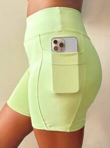Polyamide Shorts With Pocket, Zero Transparency.